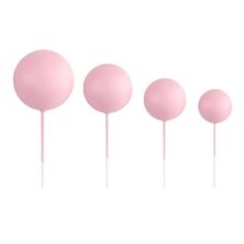 Picture of PINK BALL TOPPER SET DIFFERENT SIZES X 20 PCS